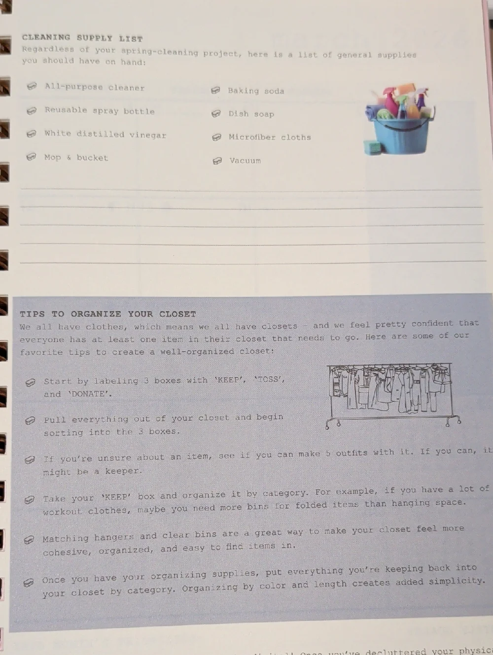 WAAV 2026 Tabbed Weekly + Monthly Planner - Pink Purple Mountain Cover
